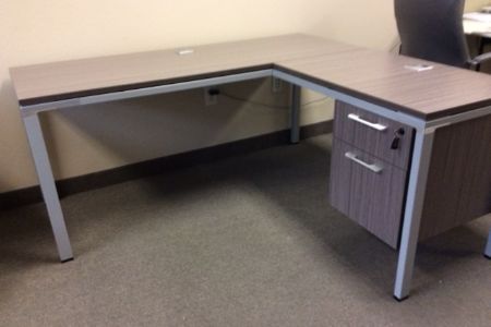 Metal L Desk